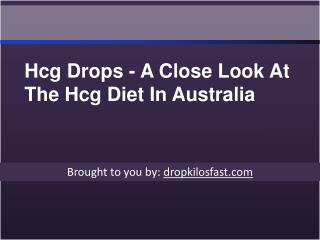 Hcg Drops - A Close Look At The Hcg Diet In Australia