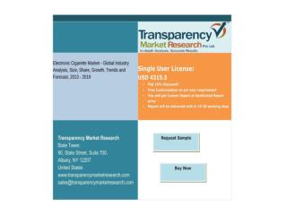 Electronic Cigarette Market Report Analysis-Transparency Mar