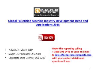 2015 World Palletizing Machine Market Key Regions Developmen