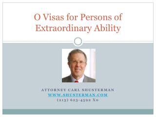 O Visas for Persons of Extraordinary Ability