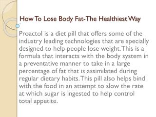 How To Lose Body Fat-The Healthiest Way