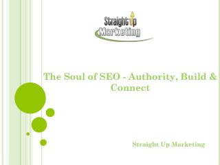 The Soul of SEO - Authority, Build & Connect