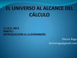 1Cosmología al alcances del calculo