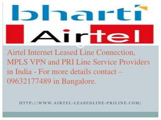 Airtel Leased Line Connection in Hyderabad - 09632177489