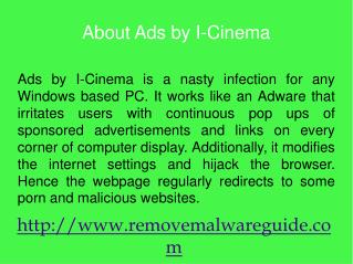 Remove Ads by I-Cinema: steps to eradicate it