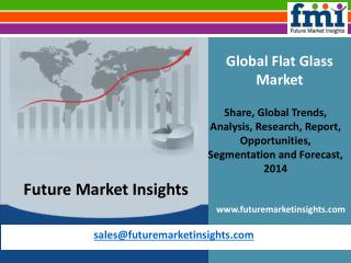 Flat Glass Market - Global Industry Analysis and Opportunity