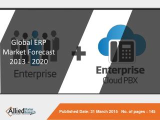 Global ERP SOFTWARE Market Forecast 2013 - 2020