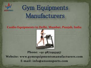 Cardio Equipments in Delhi, Mumbai, Punjab, India