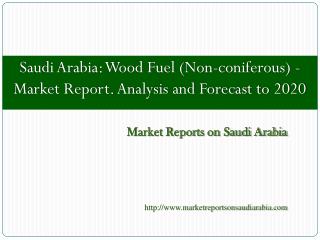Saudi Arabia: Wood Fuel (Non-coniferous) - Market Report
