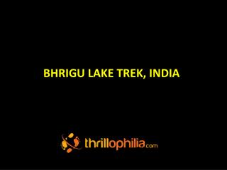 Bhrigu Lake Trekking