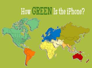 Hoe green is the iPhone