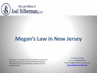 Megan’s Law in New Jersey
