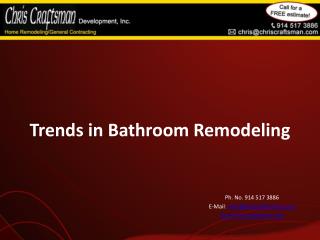 Trends in Bathroom Remodeling