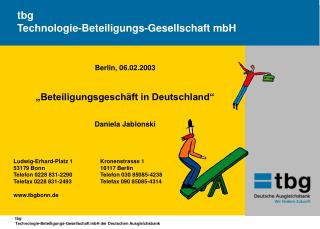 tbg Technologie-Beteiligungs-Gesellschaft mbH