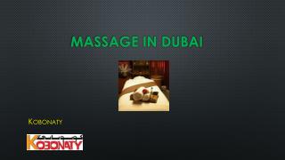 massage in Dubai