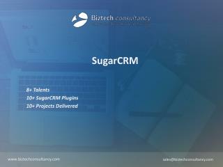 SugarCRM Brochure - Biztech Consultancy