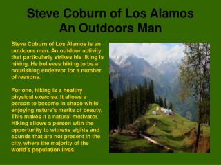 Steve Coburn Los Alamos