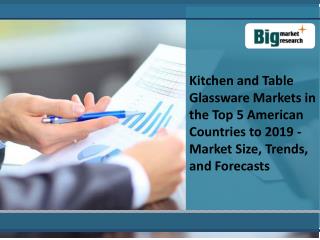 Kitchen and Table Glassware Market Size, Trends, Forecasts