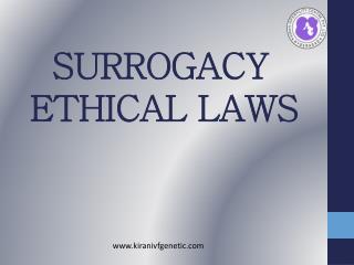 Surrogacy Ethical laws