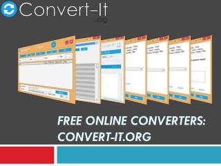 Free Online Converters Convert-it.org