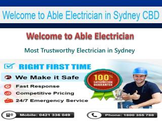 24 Hour Electrician in Sydney