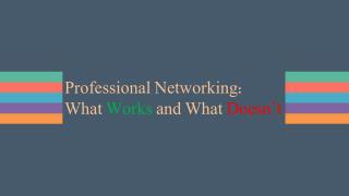 Professional Networking