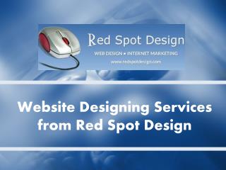 Website Designing Services from Red Spot Design