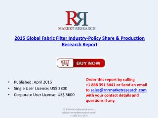 Global Fabric Filter Market 2015 Applications and Consumptio