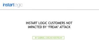 Instart Logic Customers not Impacted by ‘FREAK’ Attack