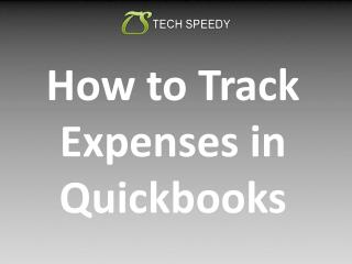 How to Track Expenses in QuickBooks