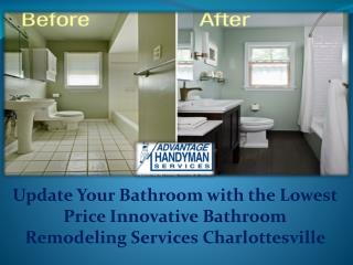 Innovative Bathroom Remodeling Services Charlottesville