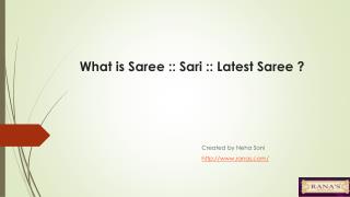 What is Saree Sari Latest Saree