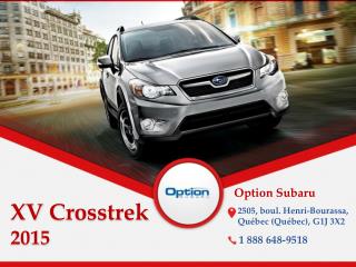 Subaru XV Crosstrek 2015 - Caractéristiques, prix, garantie