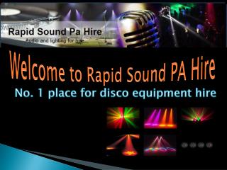Sound and Lighting Hire