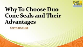 Why To Choose Duo Cone Seals and Their Advantages