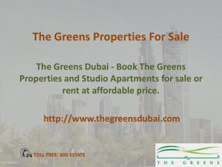 Properties for sale in The Greens Dubai