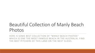 Manly Beach Photos Beautiful Collection Australia