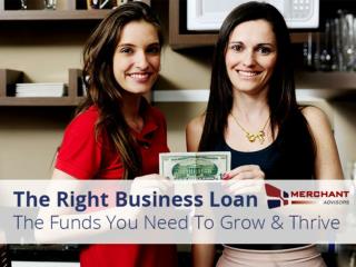 Business Loans from Merchant Advisors