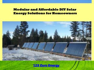 Modular and Affordable DIY Solar Energy Solutions for Homeow