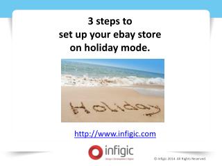 3 steps to set up your ebay store on holiday mode