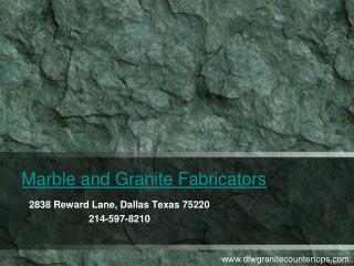 Marble and Granite Fabricators