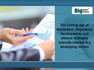 Key Analysis Of Biosimilars Development Market