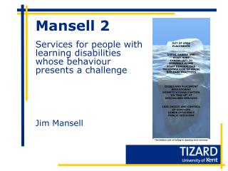 Mansell 2 Services for people with learning disabilities whose behaviour presents a challenge