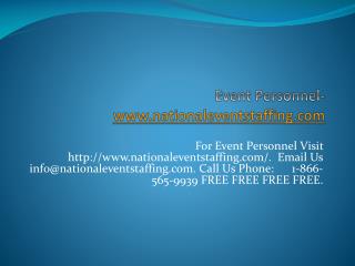 Event Personnel-www.nationaleventstaffing.com