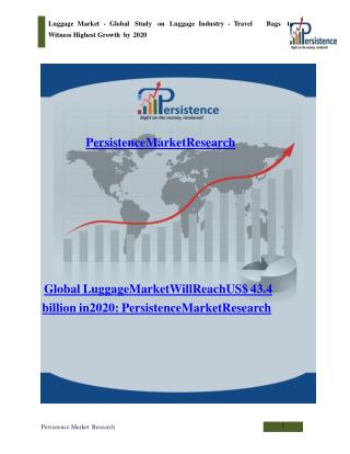 Global Luggage Market Report to 2020