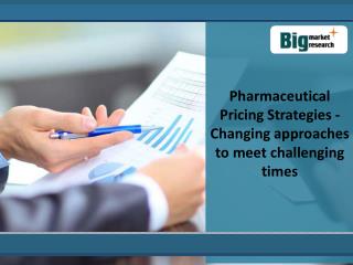 Analysis Of Pharmaceutical Pricing Market