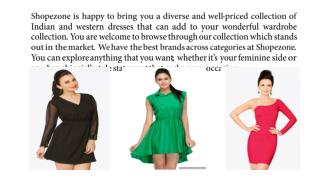 Buy women dresses online India