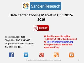 Data Center Cooling Market in GCC 2015-2019