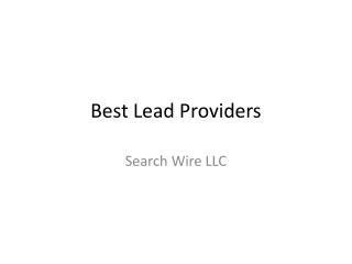 Best Lead Providers