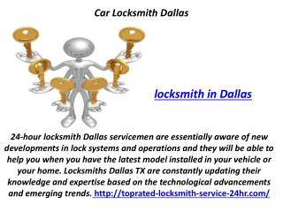 Locksmith in Dallas